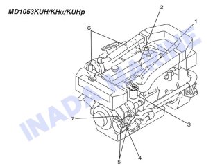 ディーゼルエンジン消耗部品一覧（D201K/D201T/D201KH)純正部品